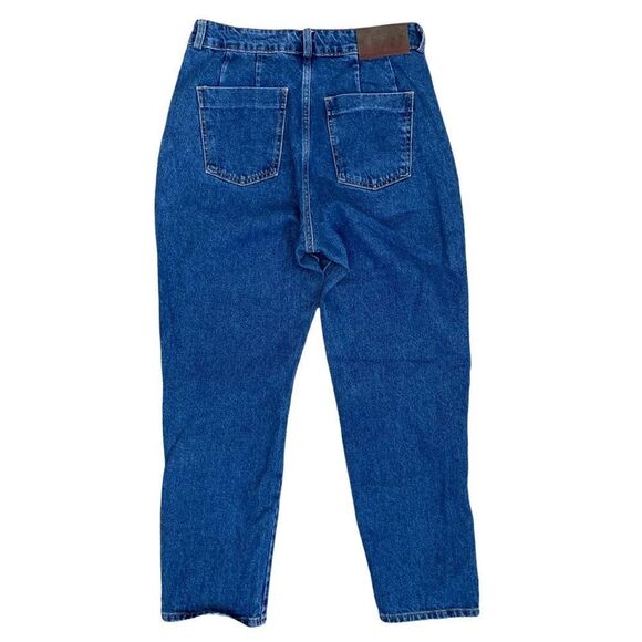 Zara Z1975 Pleated Baggy Jeans 100% Cotton - Picture 6 of 9